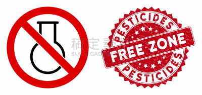 化学制品,杀虫剂,图标,不,海豹,风险,红色,文字,划痕,领土行为