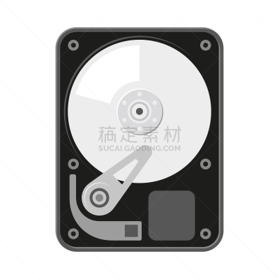 计算机图标,矢量,硬盘驱动器,平坦的,白色背景,传媒,商务,安全,计算机,背景分离