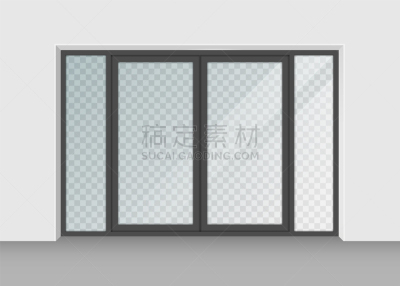 门,绘画插图,透明,矢量,玻璃,分离着色,背景聚焦,门廊,背景分离,铬合金