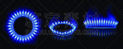 火,火炉,蓝色,火焰,活力,热,暗色,背景分离,照明设备,烹调