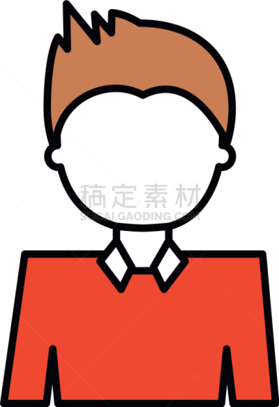 男人,侧面像,卡通,衣服,商务,人,概念,肖像,图像,违约
