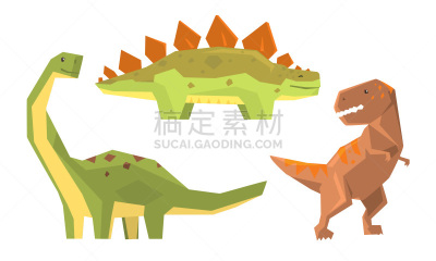 矢量,绘画插图,反差,动画片,可爱的,自然,脚印,远古的,古生物学,图像