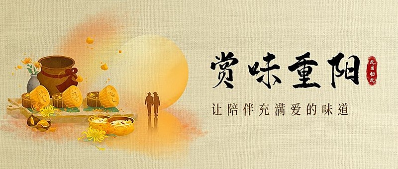 重阳节节日营销简约公众号首图