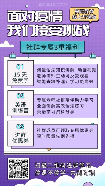 社群活动邀请学习打卡手机海报预览效果