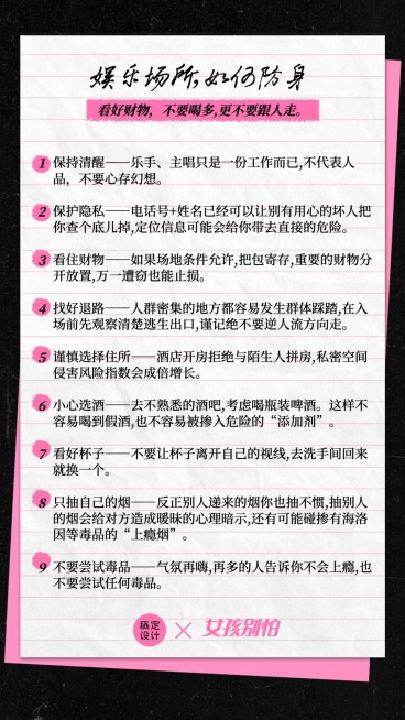 妇女节女性安全科普笔记预览效果