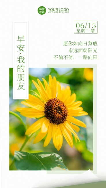 早安问候清新写实正能量语录预览效果