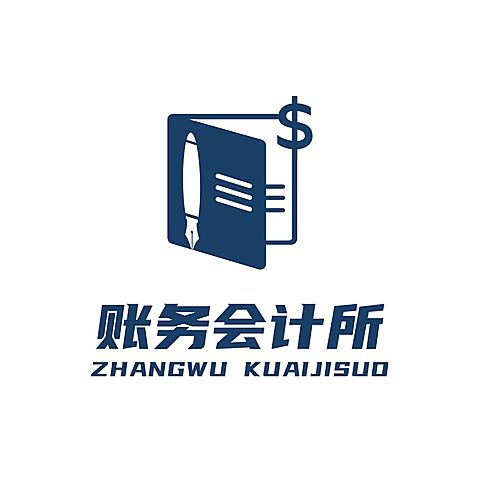 财务会计代理记账图形LOGO