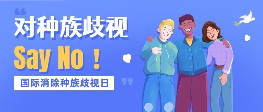 国际消除种族歧视日节日宣传公众号首图预览效果