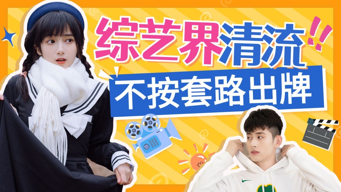 综艺风饭制横版视频封面预览效果