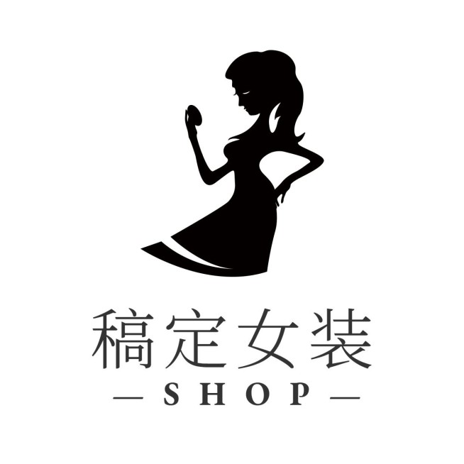 女装简约时尚店标头像Logo预览效果