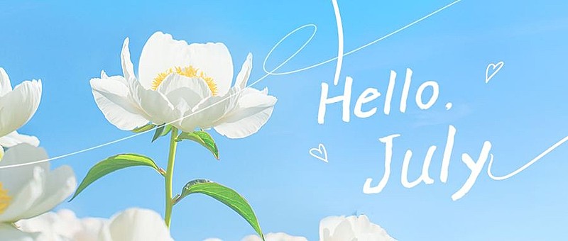通用7月你好祝福清新公众号首图
