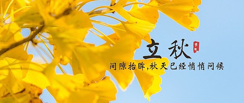 立秋节气祝福秋天实景公众号首图