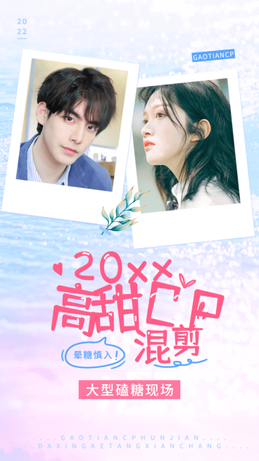 浪漫明星CP应援混剪竖版视频封面4预览效果
