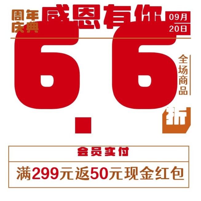 简约周年庆活动主图预览效果