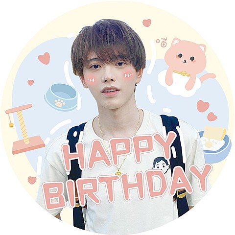 可爱手绘风明星生日应援头像