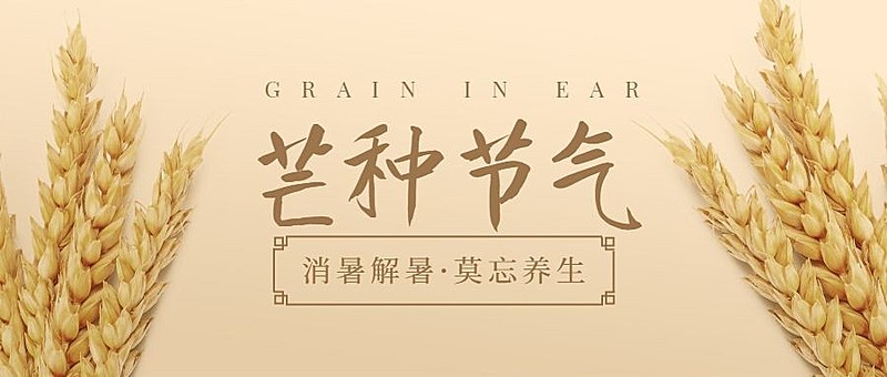 医疗保健节气祝福简约公众号首图