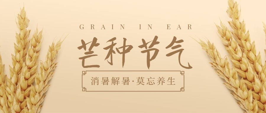 医疗保健节气祝福简约公众号首图