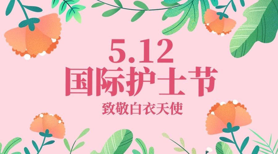 国际护士节节日祝福唯美横版海报预览效果