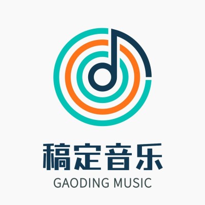 音乐扁平卡通创意Logo头像