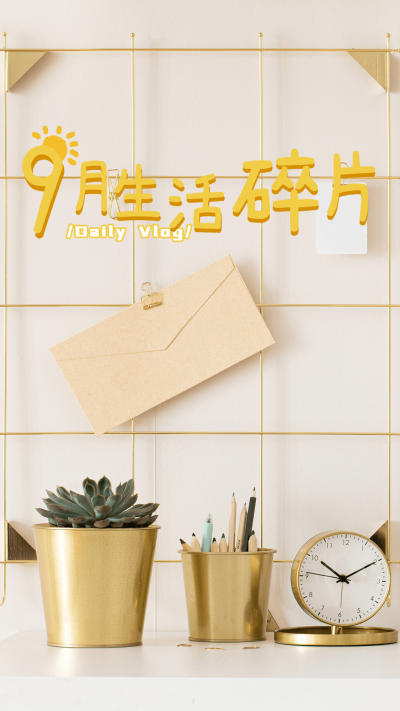 唯美实景风vlog竖版视频封面