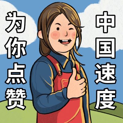 中国速度支持赞同静态表情包