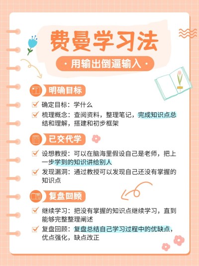 学习方法提升指南小红书配图