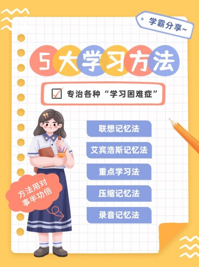 教育行业通用学习攻略小红书配图
