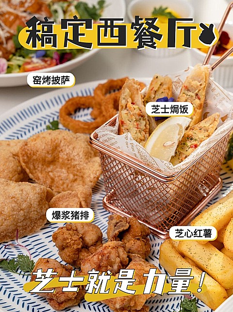 餐饮美食攻略指南实小红书封面配图