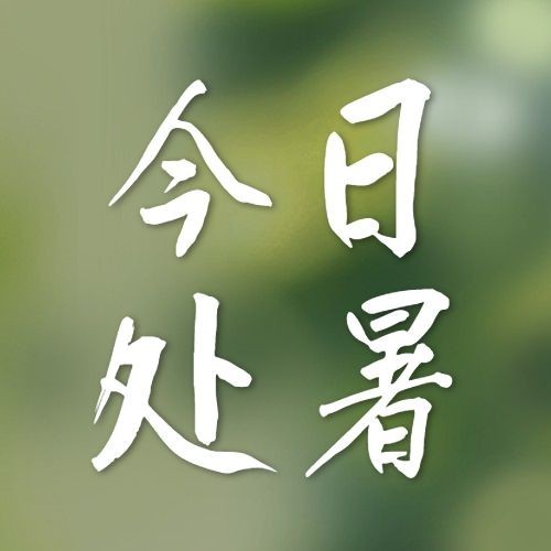处暑节气祝福秋天实景公众号次图预览效果
