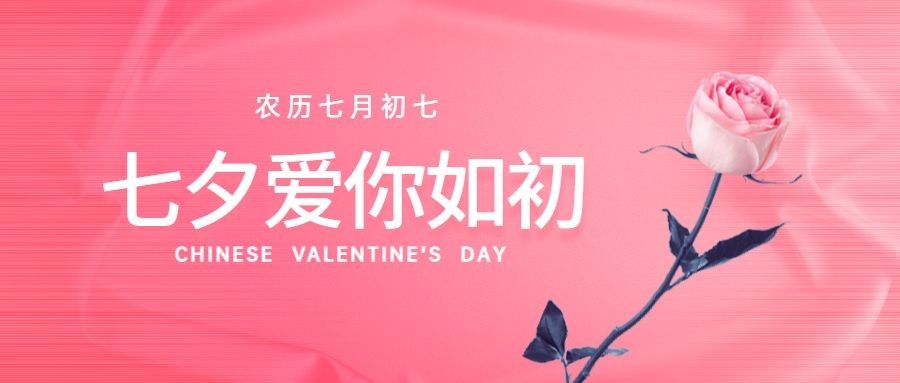 七夕情人节教育培训公众号首图预览效果