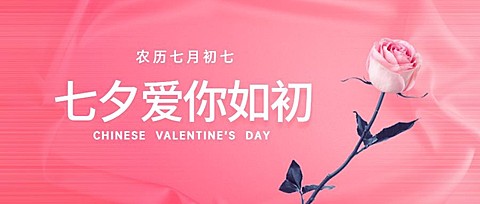 七夕情人节教育培训公众号首图