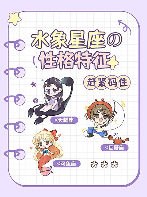 星座知识科普分享小红书封面