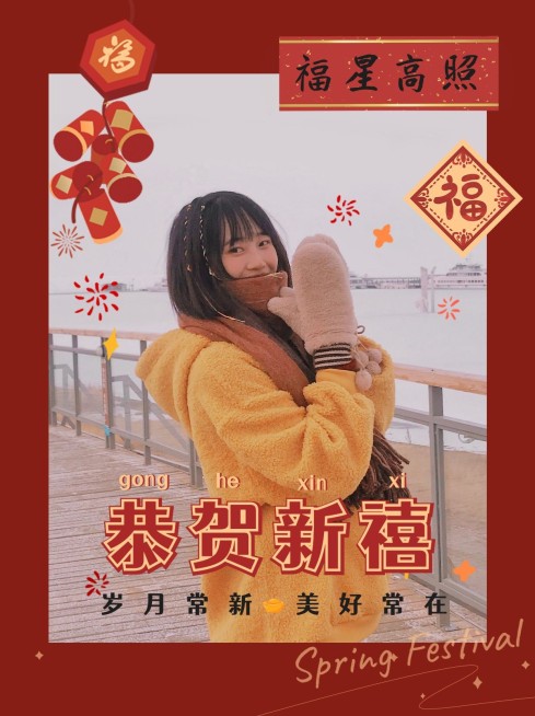 春节除夕plog喜庆晒照模板预览效果