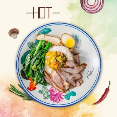 中式快餐小炒外卖套装饿了么主图