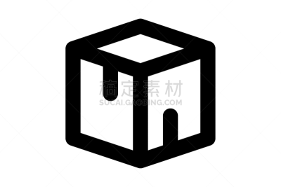 盒子,绘画插图,矢量,计算机图标,建筑工地,极简构图,高雅,蜘蛛网,黑色,品牌名称