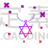 彩色图片,项链,图标,大卫,星形,耶路撒冷,光明节,分离着色,白色,以色列
