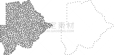 斑点,博茨瓦纳,地形图,轮廓,自然地理,国内著名景点,几何形状,概念,矢量