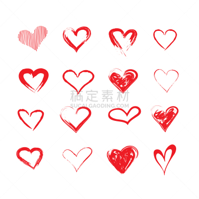 绘画插图,情人节,摇滚乐,矢量,手,白昼,设计元素,动物心脏,复古,绘制