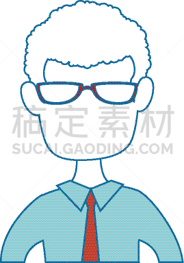 男人,侧面像,卡通,商务,人,概念,肖像,图像,违约