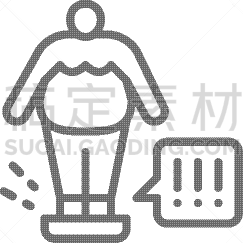 男人,肥胖,重量,线图标,秤,分离着色,商务,生病,显现