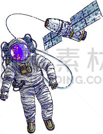 宇航员,极简构图,太空交通工具,太空船,国际空间站,太空服,科学家,直的,联系,沟通