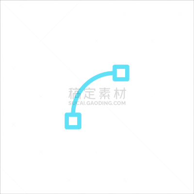 矢量,计算机图标,设计师,平坦的,品牌名称,插图画家,弯曲,几何形状,锚点,艺术家