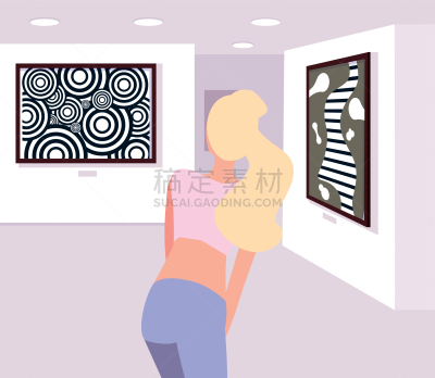 女人,现代,画廊,事件,光学设备,艺术品,旅行者,建筑,站