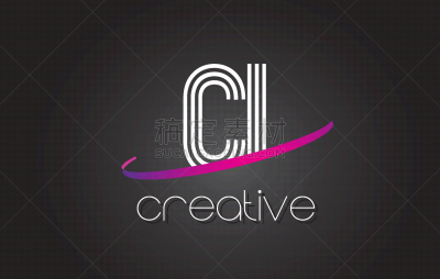 C1,紫色,品牌名称,英文字母C,线条,英文字母I,创造力,商务,文字,设计