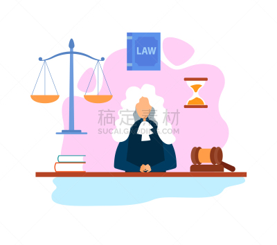 法官,法庭,平坦的,陪审员,检察官,判断
