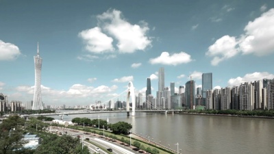 中国广州的城市景观