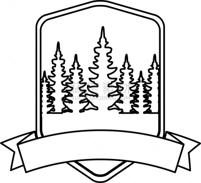 松树,边框,时区,野生动物,环境,公园,证章,杉树,树,露营