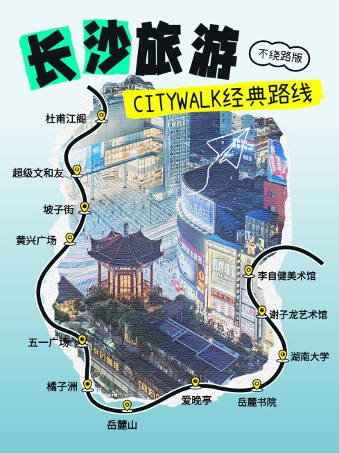 旅游攻略景点路线图小红书封面预览效果