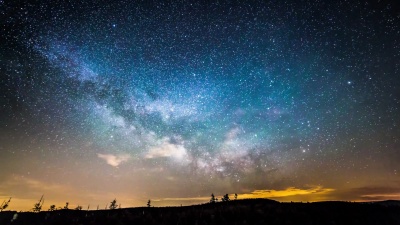 星空的延时摄影