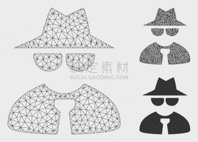 三角形,铁丝网,模型,工头,几何形状,直的,侦探